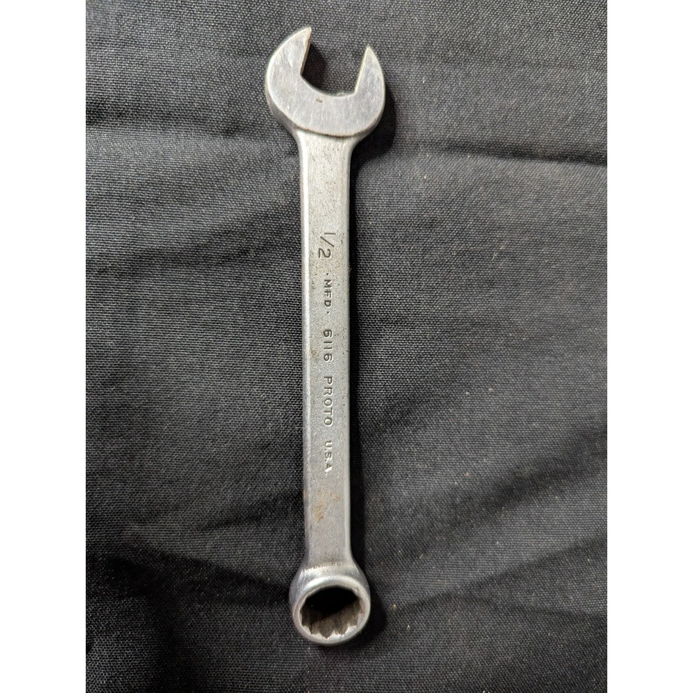 Proto 6116 tool mechanics handyman USA 1/2 combination‎ wrench MFD 5.5"